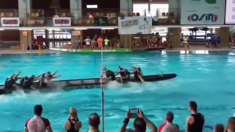 Indoor Canoe Polo / Dragon Boat Racing Action! 🚣‍♂️🌊