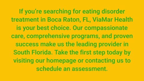 ViaMar Health - Eating Disorder Treatment in Boca Raton, FL