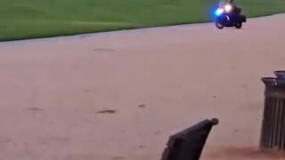 Driver speeds through National Mall in DC