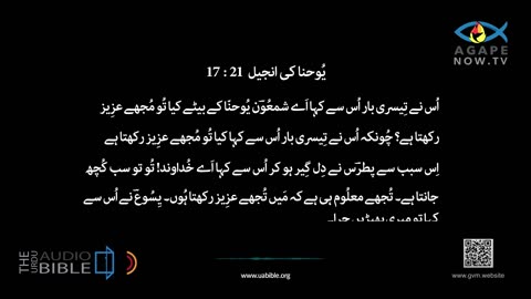 John chap 21 | Gospel ofJohn | Urdu Bible | یوحنا کی انجیل | Yohana ki Anjeel 21 baab