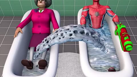 Spider Man and Magic Water #spiderrman #funny #shorts #animation #cartoon #cartoons
