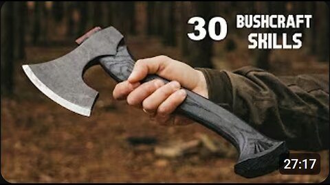 30 Essential Bushcraft Skills 🪓🔪🪚 | Master Survival with Axe, Knife & Saw!