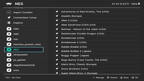 Testing roms in Retroarch (Linux)