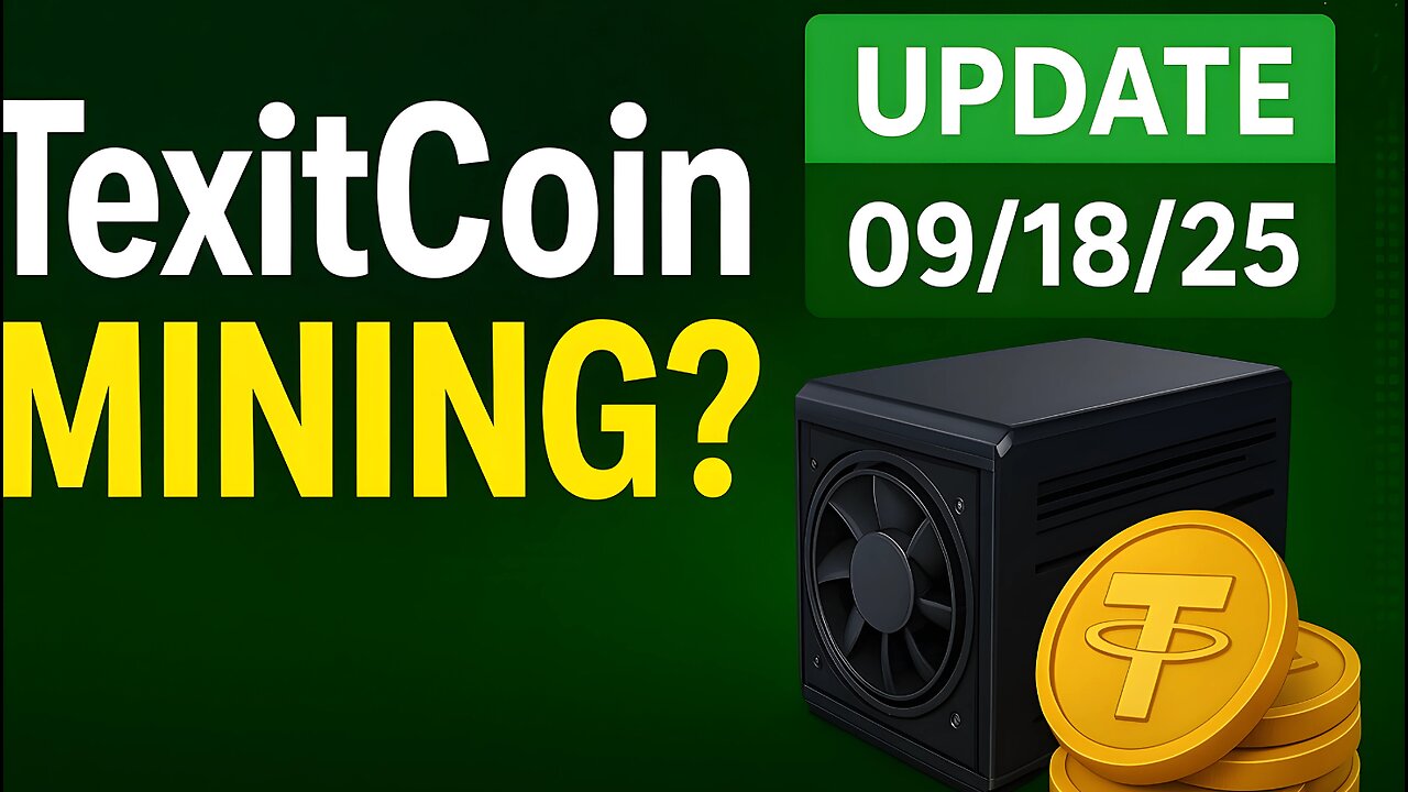 TexitCoin Intro & Update (09/18/25) ‒ How to Earn Passive Income with Crypto Mining