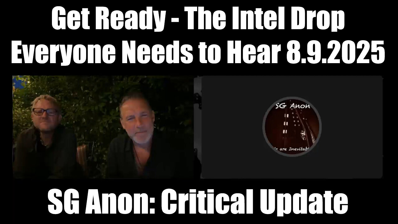 Critical Update 8.9.2025 - The Intel Drop Everyone Needs to Hear