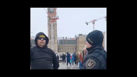ROGUE COPS ON CANADA'S PARLIMENT HILL YESTERDAY