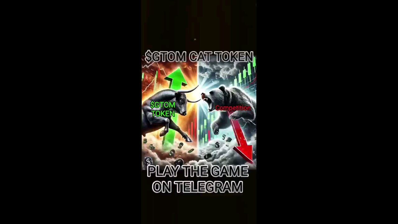 BULL RUN VS BEAR RUN | $GTOM CAT MEME OFFICIAL MEME ON TELEGRAM 👉 🔥 PLAY THE GAME