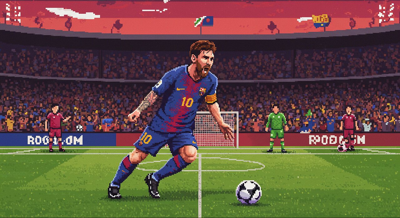 Pixel Perfect Messi: 8-Bit Football Legend Comes to Life!
