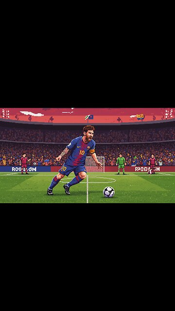 Pixel Perfect Messi: 8-Bit Football Legend Comes to Life!