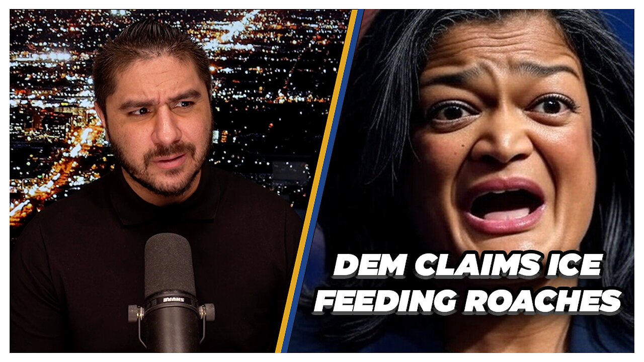 Delusional Dem Claims ICE Agents Are Feeding Pregnant Illegal Aliens Cockroaches | Drew Hernandez