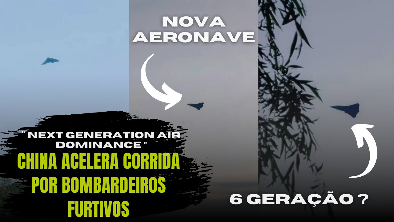 Imagens mostram nova aeronave de 6 geração chinesa em voo