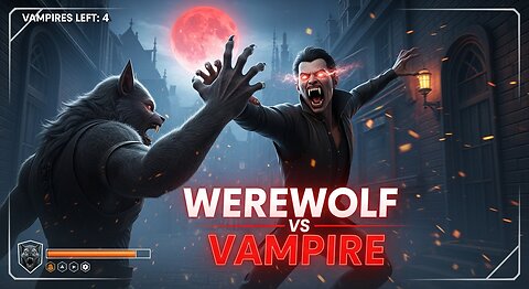 I Created This First-Person Werewolf vs Vampire Game 🔥| AI Horror Game Cinematic