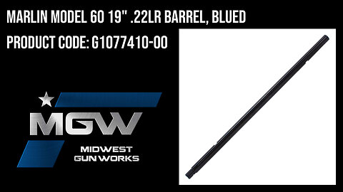 Marlin Model 60 19" .22LR Barrel, Blued - G1077410-00