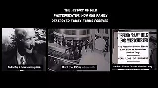Rockefellers got RAW milk Banned, NOT for your health but Profits & to CRUSH small dairy farms