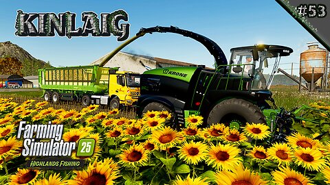The BIG X Grinds Sunflowers. 🌻The Great Onion Patch 2. 🧅 | Kinlaig Ep. 53 | Farming Simulator 25
