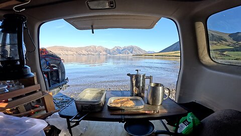 BUILDING A NEW 1998 TOYOTA SURF CAMPING SET UP for a fishing trip at a lake