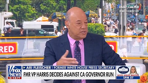 Ari Fleischer on Kamala Harris Ruling Out 2026 CA Governor Run: 'No One Will Miss Her'