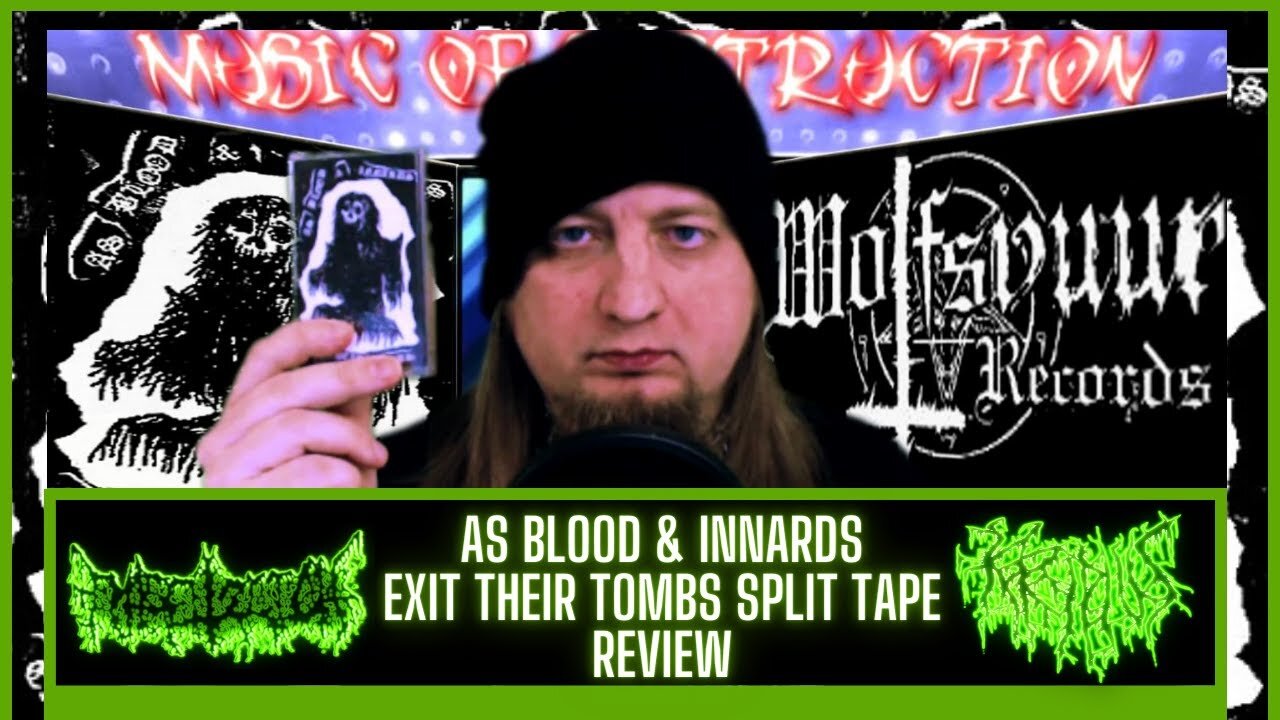 ☠Entsetzlich/Kryptus As Blood & Innards Exit Their Tombs Split Tape Review☠