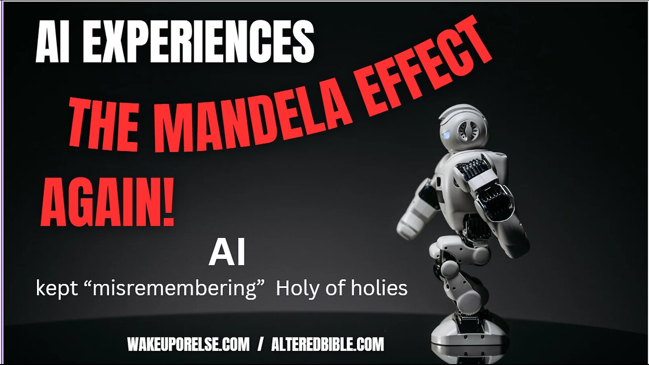 Artificial intellegence expereinces the Mandela effect...AGAIN!