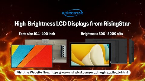 Enhance Your EV Charging Station with High-Brightness LCD Displays from RisingStar