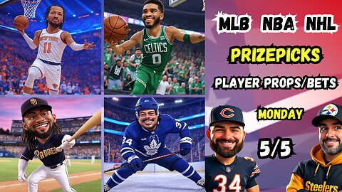 🚨 9 BEST MLB Picks Today Monday 5/5/25 | ⚾️ MLB Props | 🏀 NBA PROPS | 🏒 NHL | 😈 PRIZEPICKS