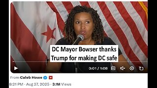 DC Mayor Bowser admits Trump brought down crime