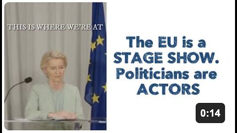 The EU is a STAGE SHOW. Politicians are ACTORS