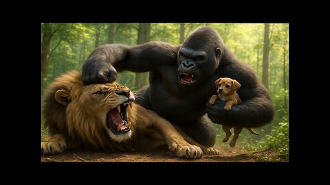 Epic Battle: Kong Saves Puppy From the movie Lion King Kong movie | Bigfoot