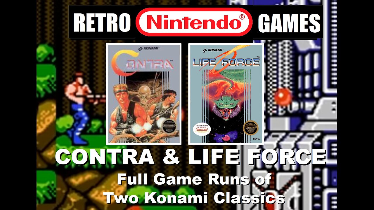 Contra & Life Force Full Game Runs: Chill & Chat while BrightGaming plays 2 Classic Konami NES Games