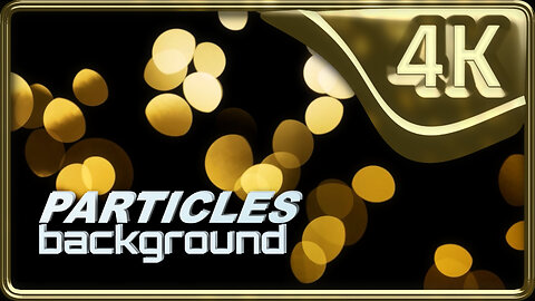 Relaxing Background & Music | Flying Golden Particles