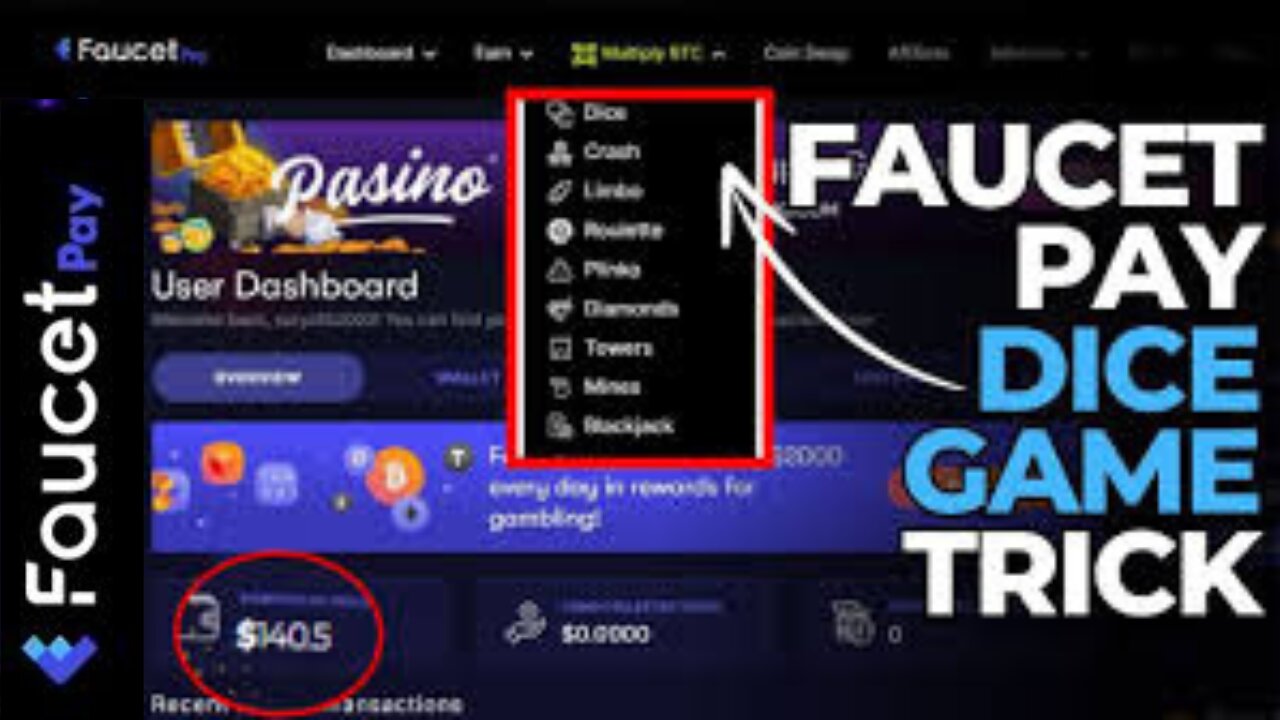 How i get 100% profit in Dice Faucetpay io