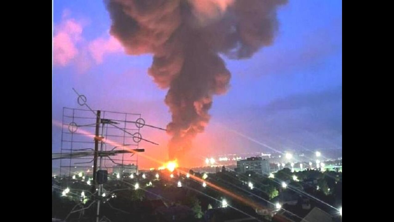 ტელეგრამი. როსტოვის ოლქი: უკრაინულმა დრონებმა დაარტყეს ნავთობბაზას. 14. 07. 2024