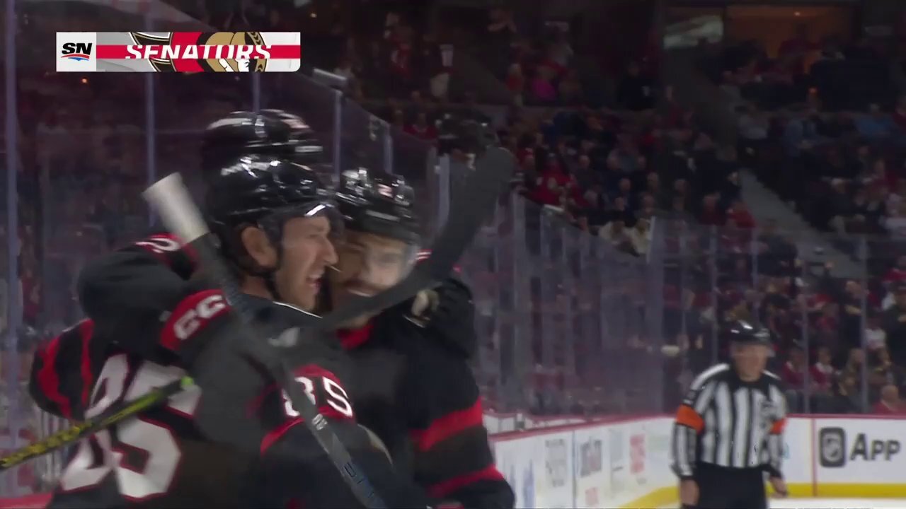 NHL - Shane Pinto grabs the first goal of the game for the @Senators just 28 seconds in! 😮