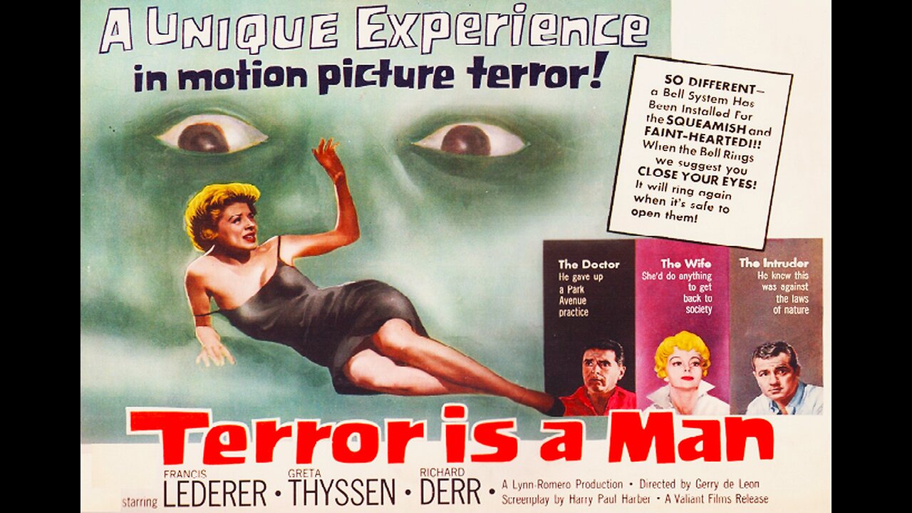 TERROR IS A MAN 1959 Scientist Creates a Monstrous Man-Panther Hybrid Killer FULL MOVIE in HD
