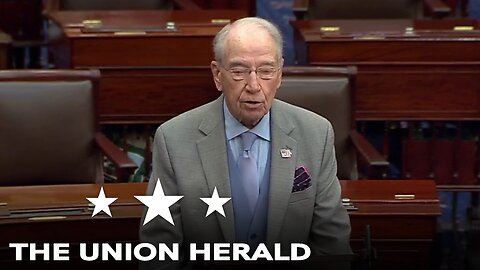 Senator Grassley Delivers Remarks on Cameras in Federal courts