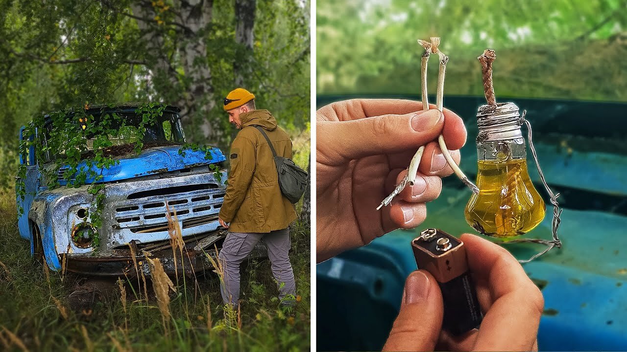 Great Survival and Bushcraft Skills in the lost place