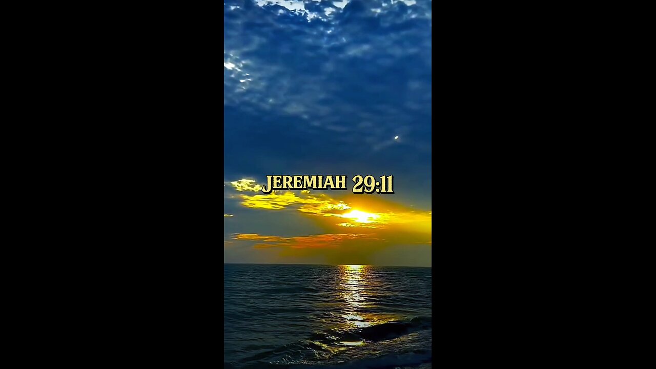 Jeremiah 29:11 (NIV)