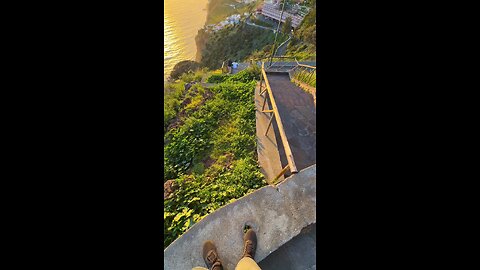 Golden Sunset on Mountain Beach | Nature’s Perfect Evening Glow
