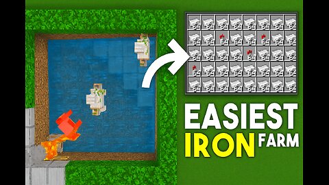 Iron farm for Minecraft PE/bedrock 1.21