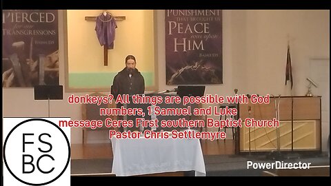 donkeys? All things are possible with Godnumbers, 1 Samuel and Luke message