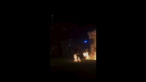 beautiful fire dance