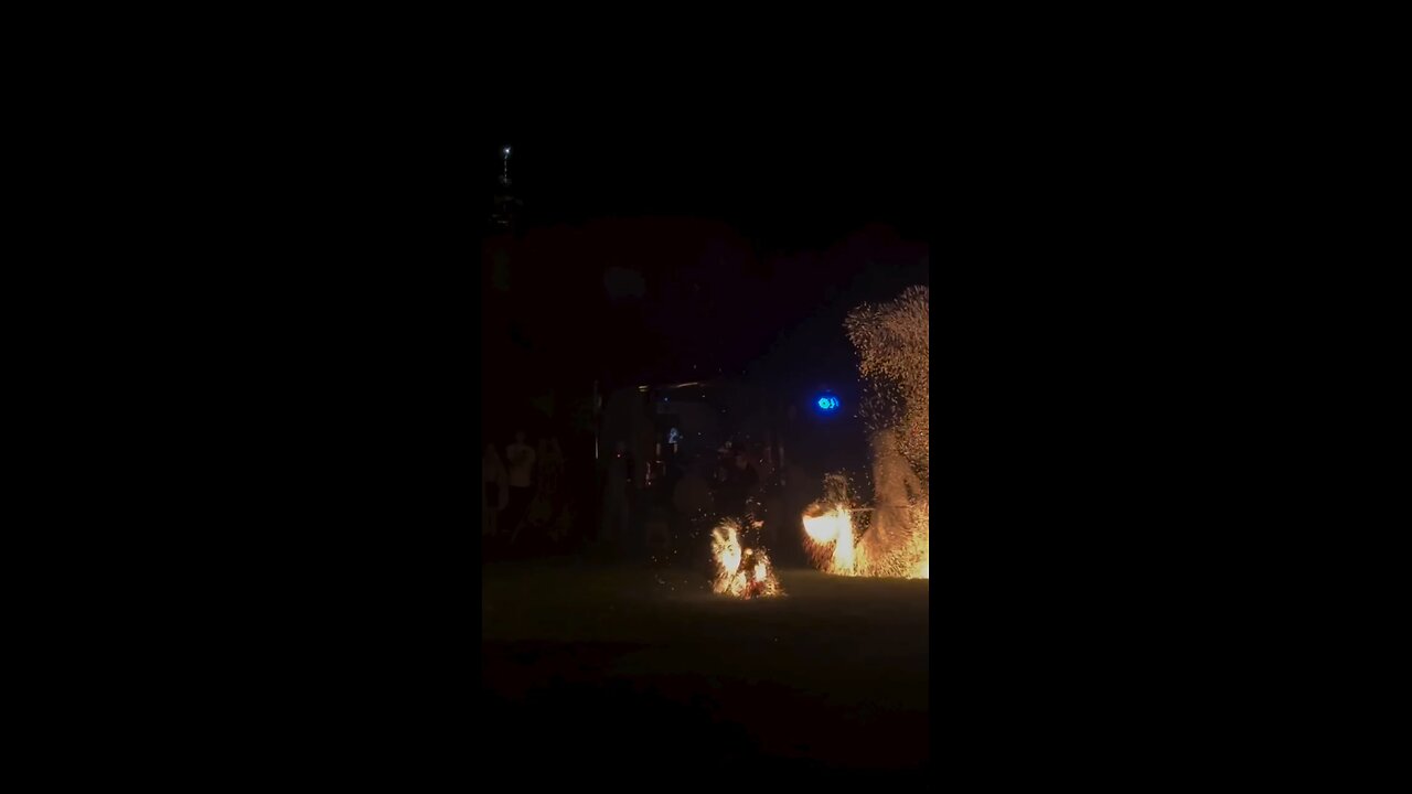 beautiful fire dance