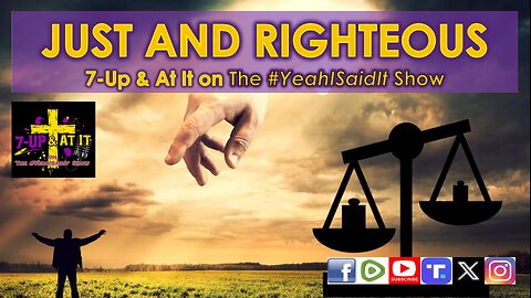 WORD OF THE DAY: AMOS 5:24 - JUST AND RIGHTEOUS