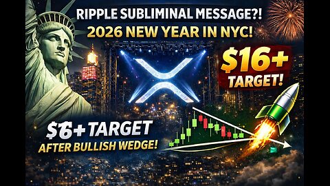 Ripple Subliminal NYC Signal?! XRP Monthly MA Says $16+ Incoming | Falling Wedge Near Breakout!