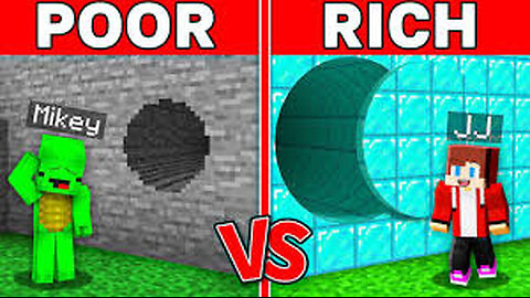 JJ And Mikey NOOB vs PRO - ROUND SECRET PASSAGE in Minecraft