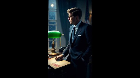 JFK in the Oval Office During the Cuban Missile Crisis 🌙💼