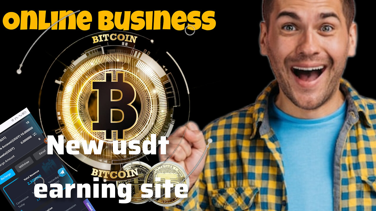New usdt earning site make money online// crypto earning site// usdt 2025