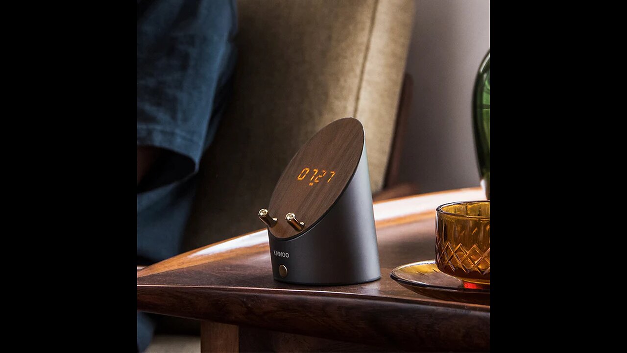 Induction BT Desktop Mini Speaker, with Clock, Alarm, Phone Holder, No Bluetooth Connection Required