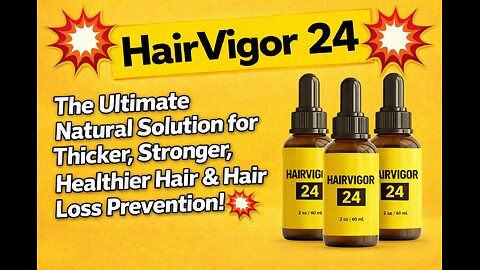 HairVigor 24 – Regrow Thicker, Stronger Hair Naturally!