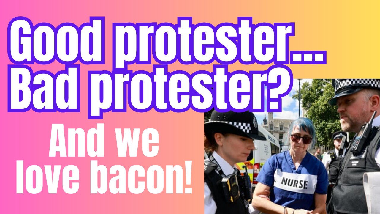 Be careful what you do or say at a protest!